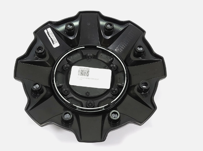 (1Pc) Fuel Matte Black Center Cap 8"OD 1-9/16"H Bolt-On Open-End, Closed-End 1001-81MB