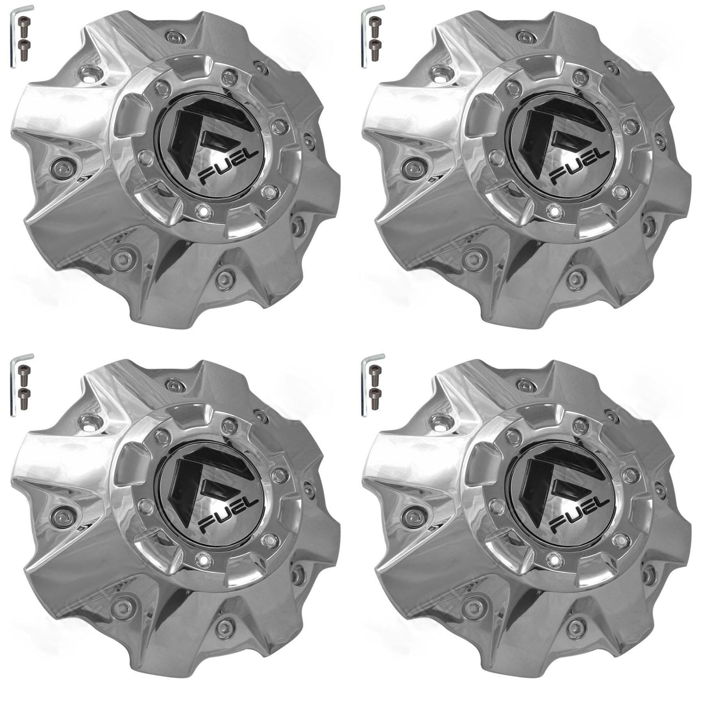 Fuel Offroad Wheels Chrome Custom Center Cap Caps # 1001-81 (4 CAPS) NEW