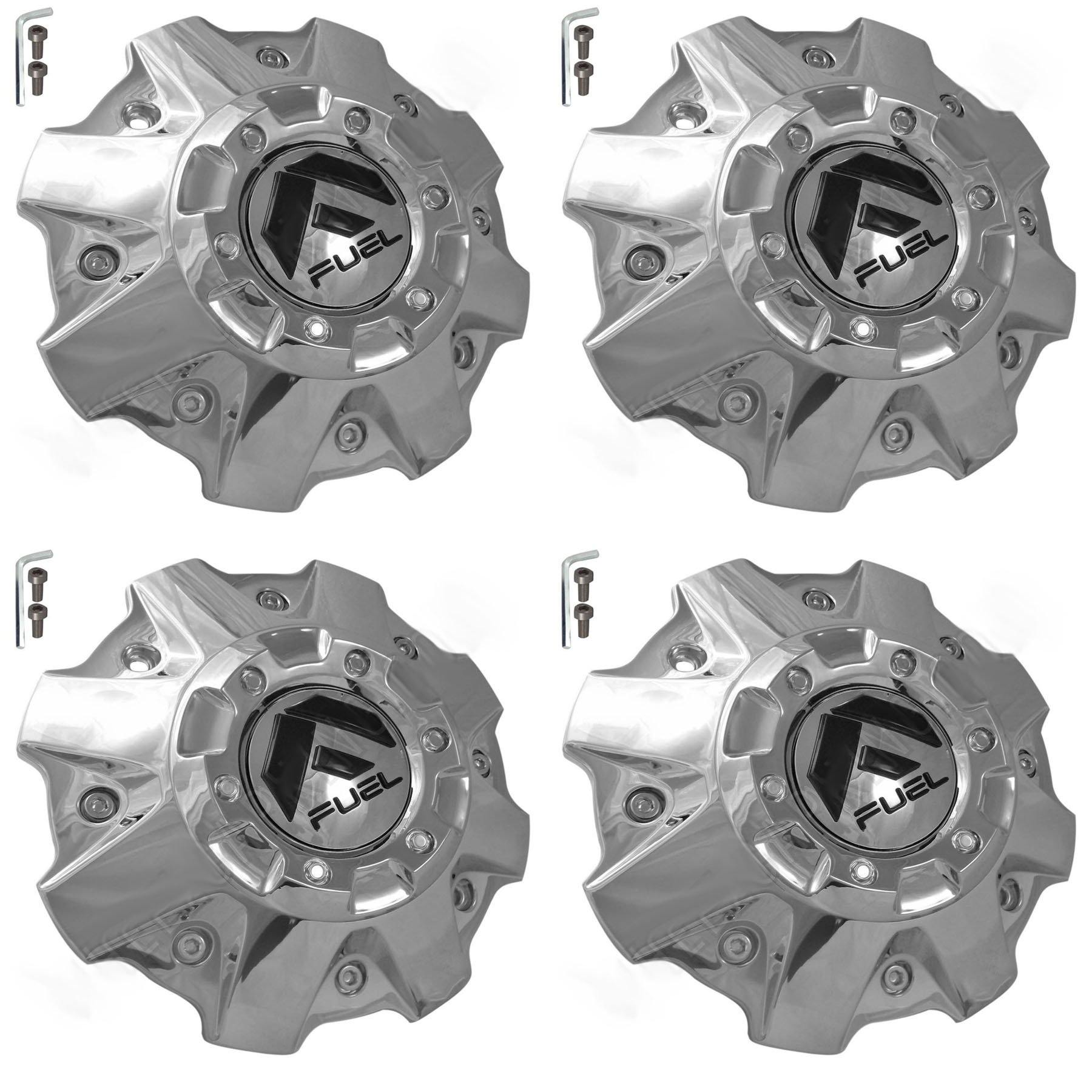 Fuel Offroad Wheels Chrome Custom Center Cap Caps # 1001-81 (4 CAPS) NEW