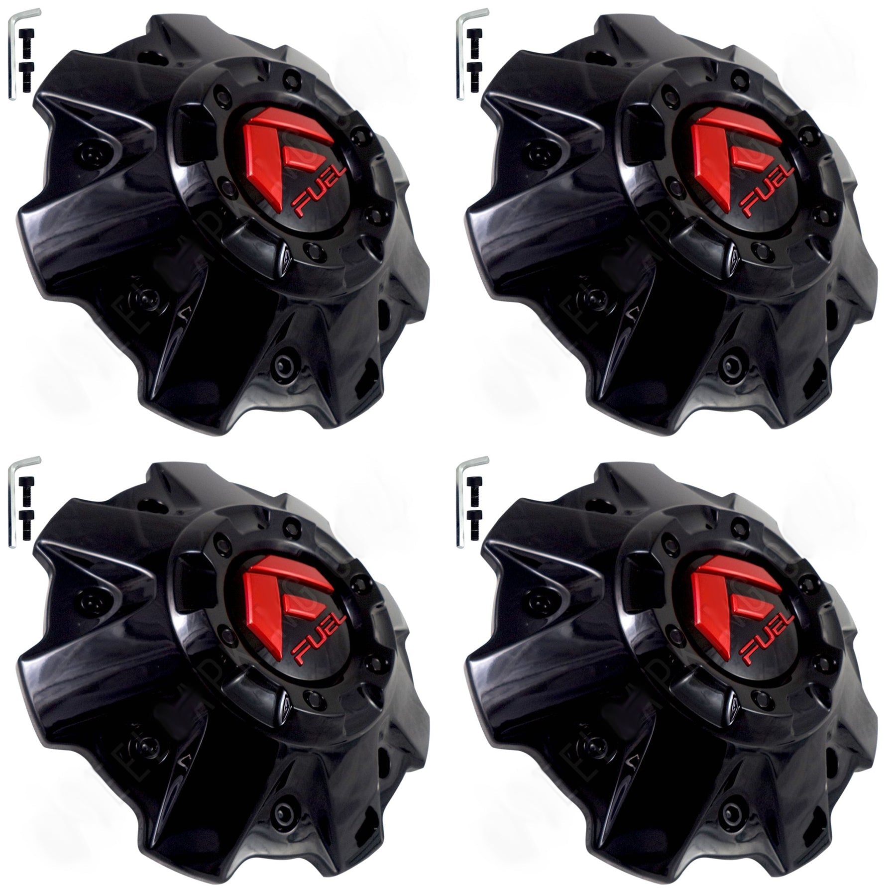 Fuel Offroad Wheels Gloss Black Custom Center Cap Caps # 1001-81GBQ (4 CAP) NEW!