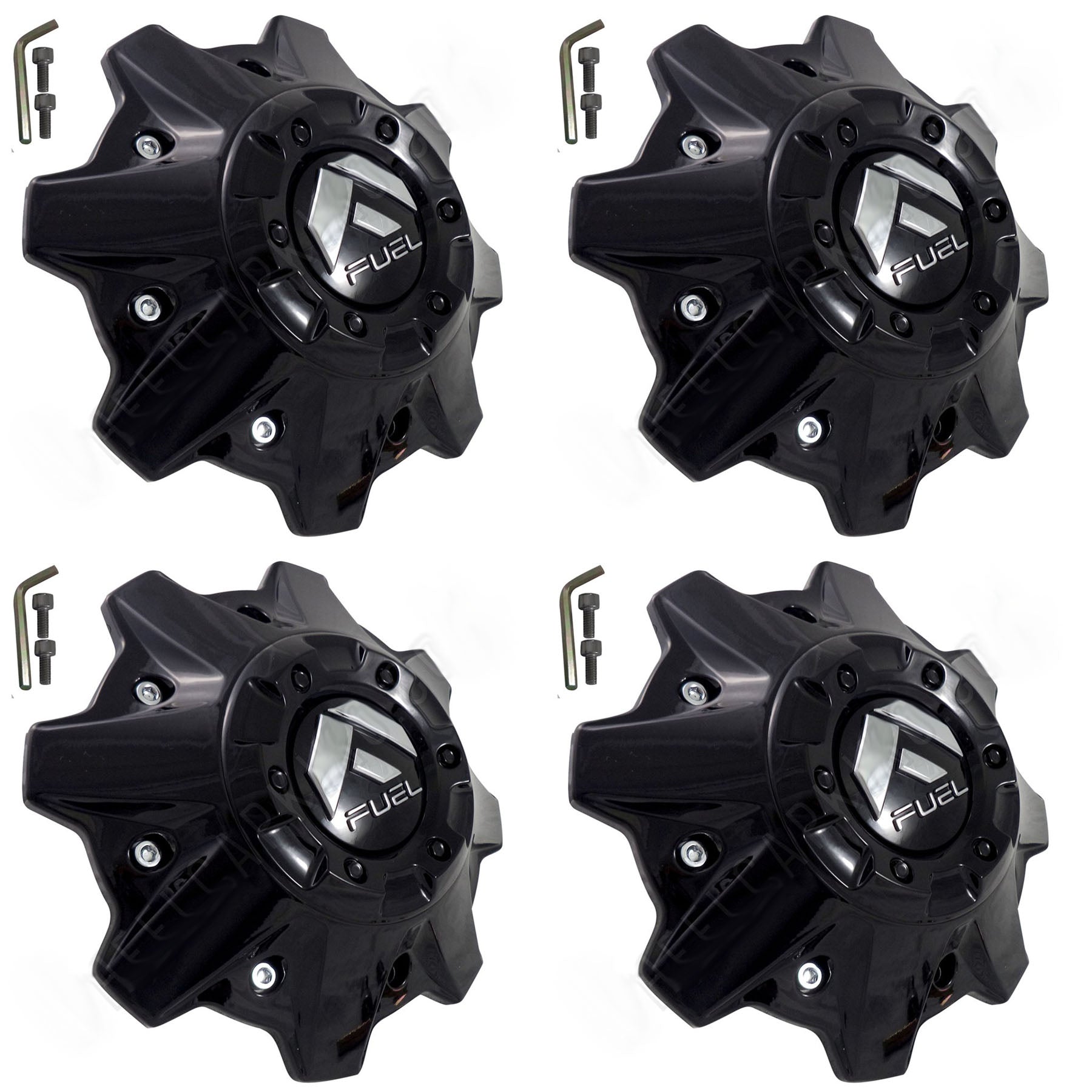Fuel Offroad Wheels Gloss Black Custom Center Cap Caps # 1001-83GB (4 CAP) NEW!