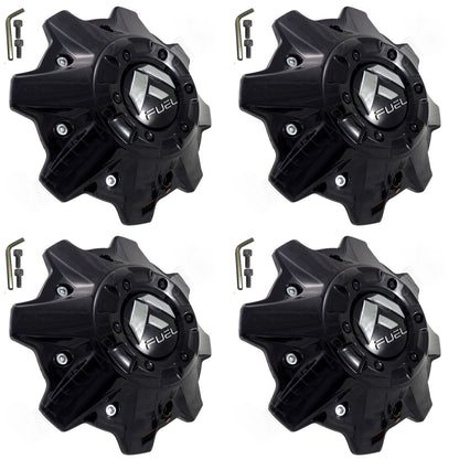 Fuel Offroad Wheels Gloss Black Custom Center Cap Caps # 1001-83GB (4 CAP) NEW!