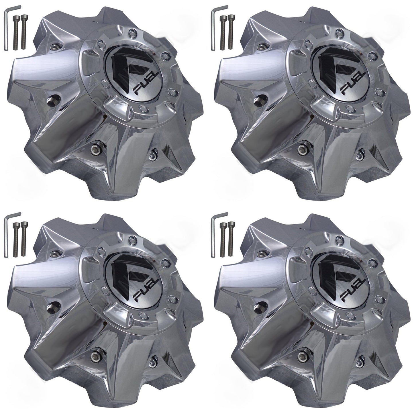 Fuel Offroad Wheels Chrome Custom Center Cap Caps # 1002-49 (4 CAPS) NEW