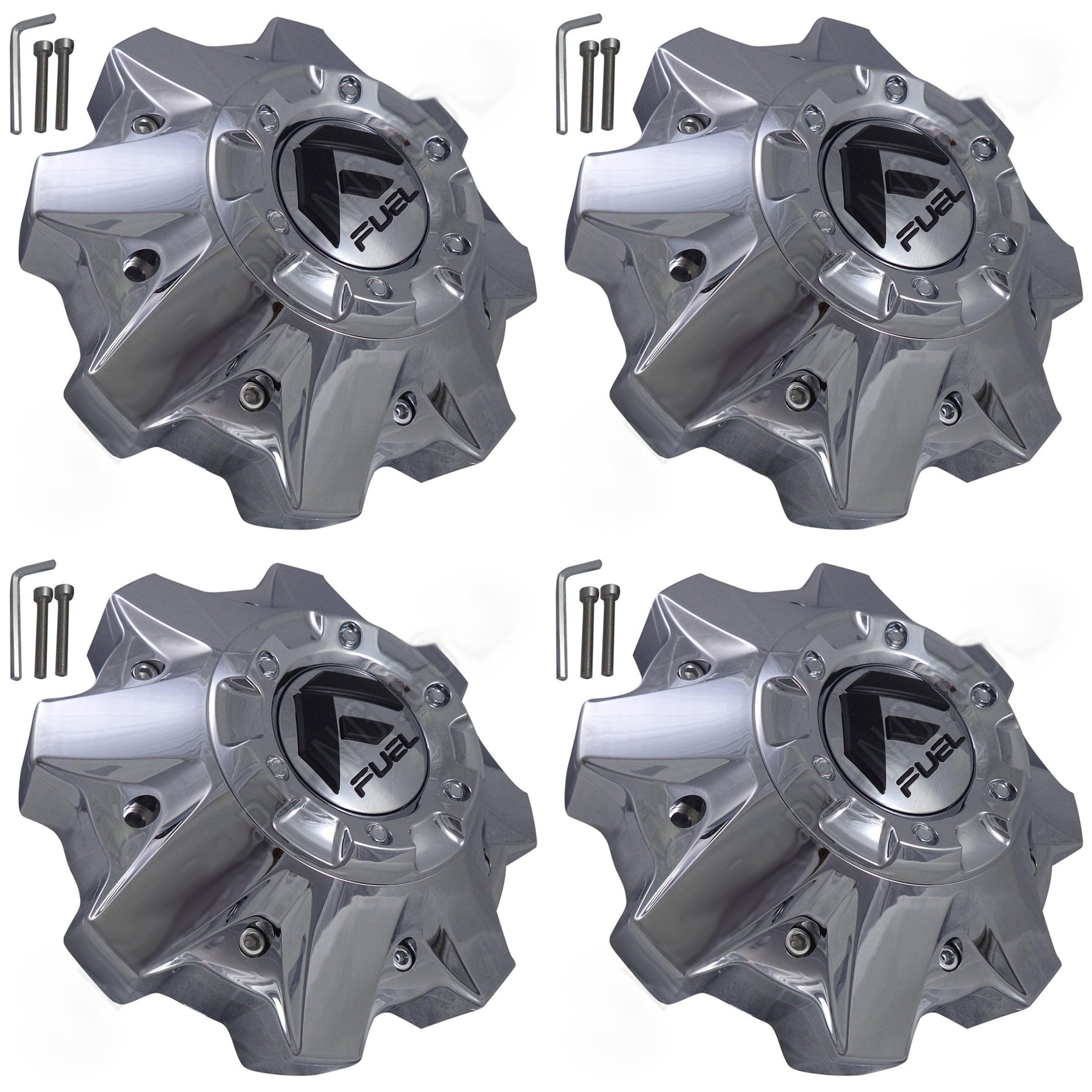 Fuel Offroad Wheels Chrome Custom Center Cap Caps # 1002-49 (4 CAPS) NEW