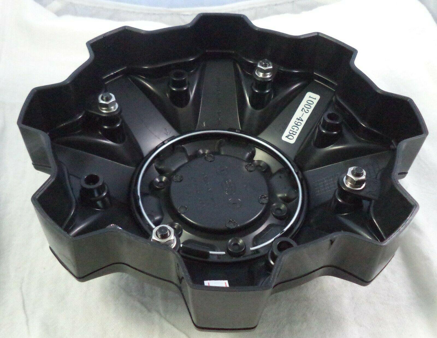 Fuel Wheels Gloss Black Red Logo Wheel Center Cap # 1002-53GBQ / 1002-49GBQ Lrg. Ext.