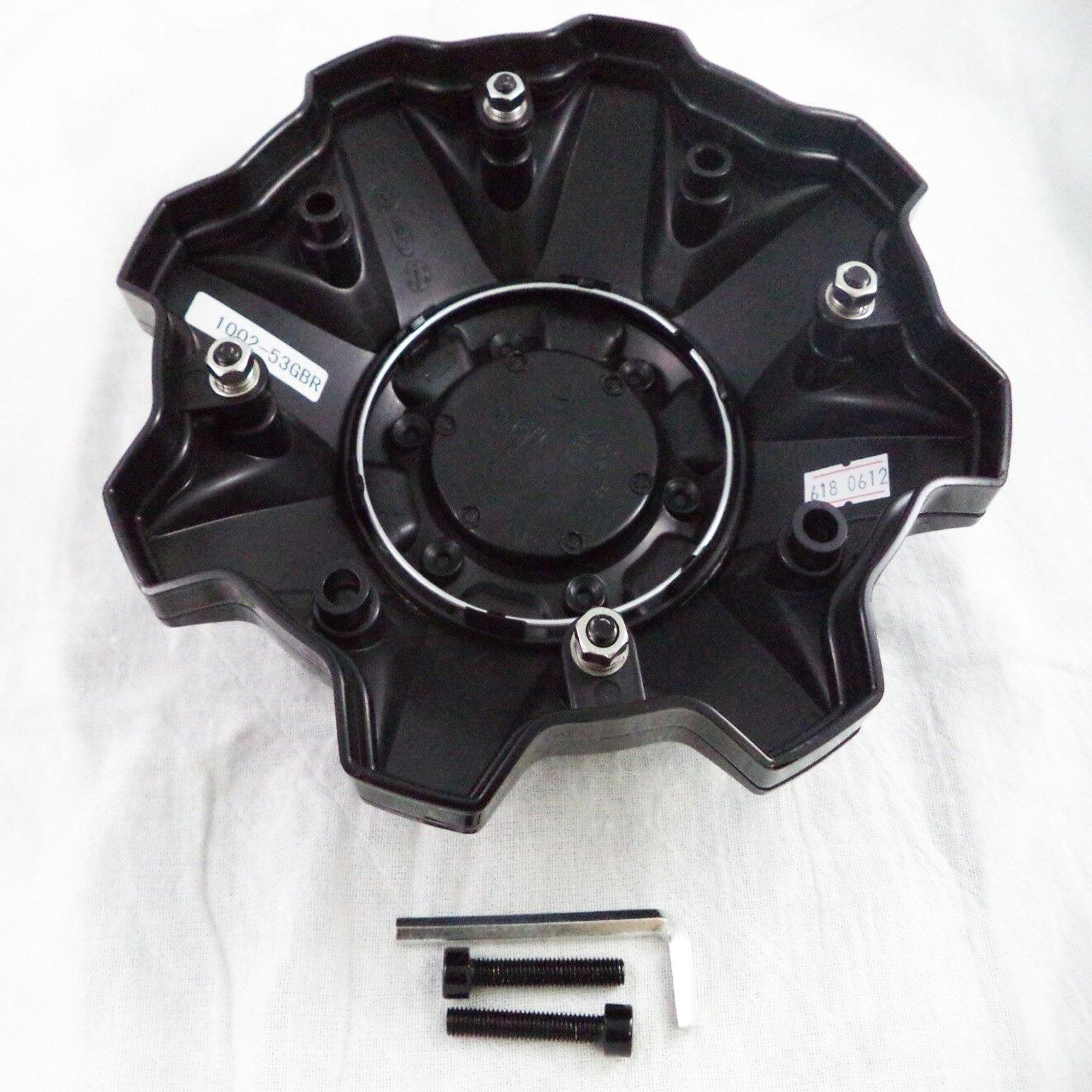 Fuel Offroad Wheel Gloss Black / Black Rivets Custom Wheel Center Cap 8 Lug # 1002-53GBR (1 CAP) NEW