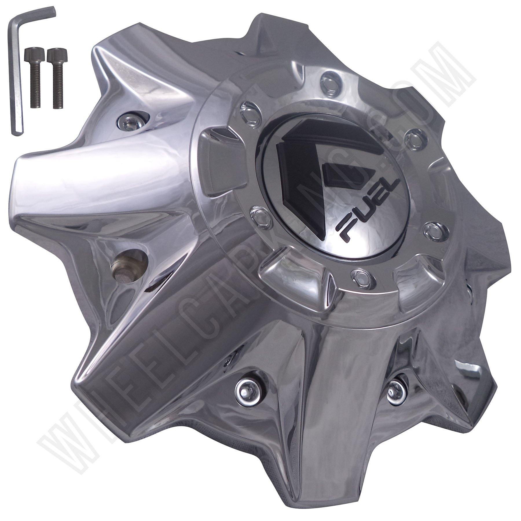 Fuel Offroad Wheels 8 Lug Chrome Wheel Center Caps # 1002-53 / M-698 (1 CAP) NO EXT.
