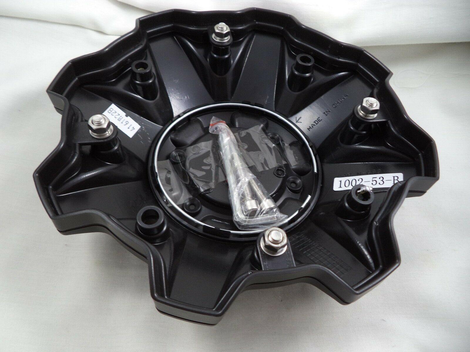 Fuel Offroad Wheel Flat Black 8-Lug Center Cap Caps 1002-53B (4 CAPS) NEW