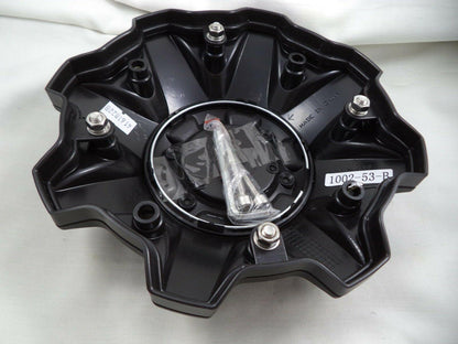 Fuel Offroad Wheel Flat Black 8-Lug Center Cap Caps 1002-53B (4 CAPS) NEW