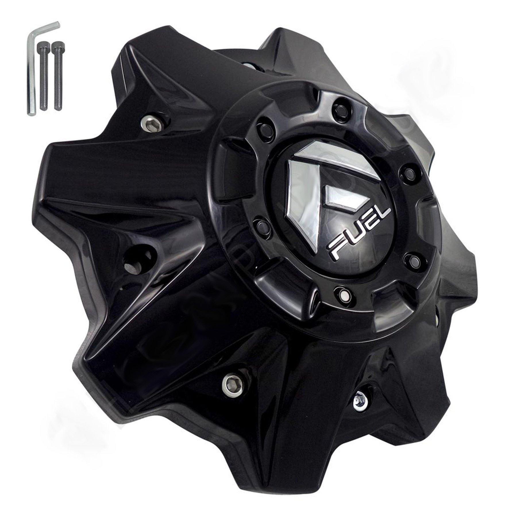 Fuel Offroad Wheel 8 LUG Gloss Black Wheel Center Cap Caps # 1002-53GB (4 CAPS) NEW