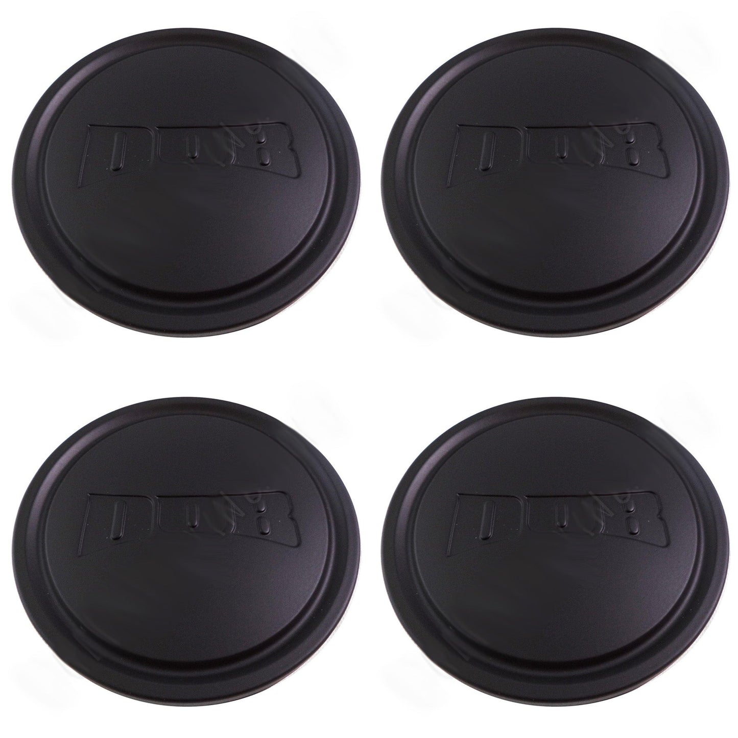 DUB Wheels Flat Black Custom Wheel Center Caps # 1003-05-04MB (4 CAPS)
