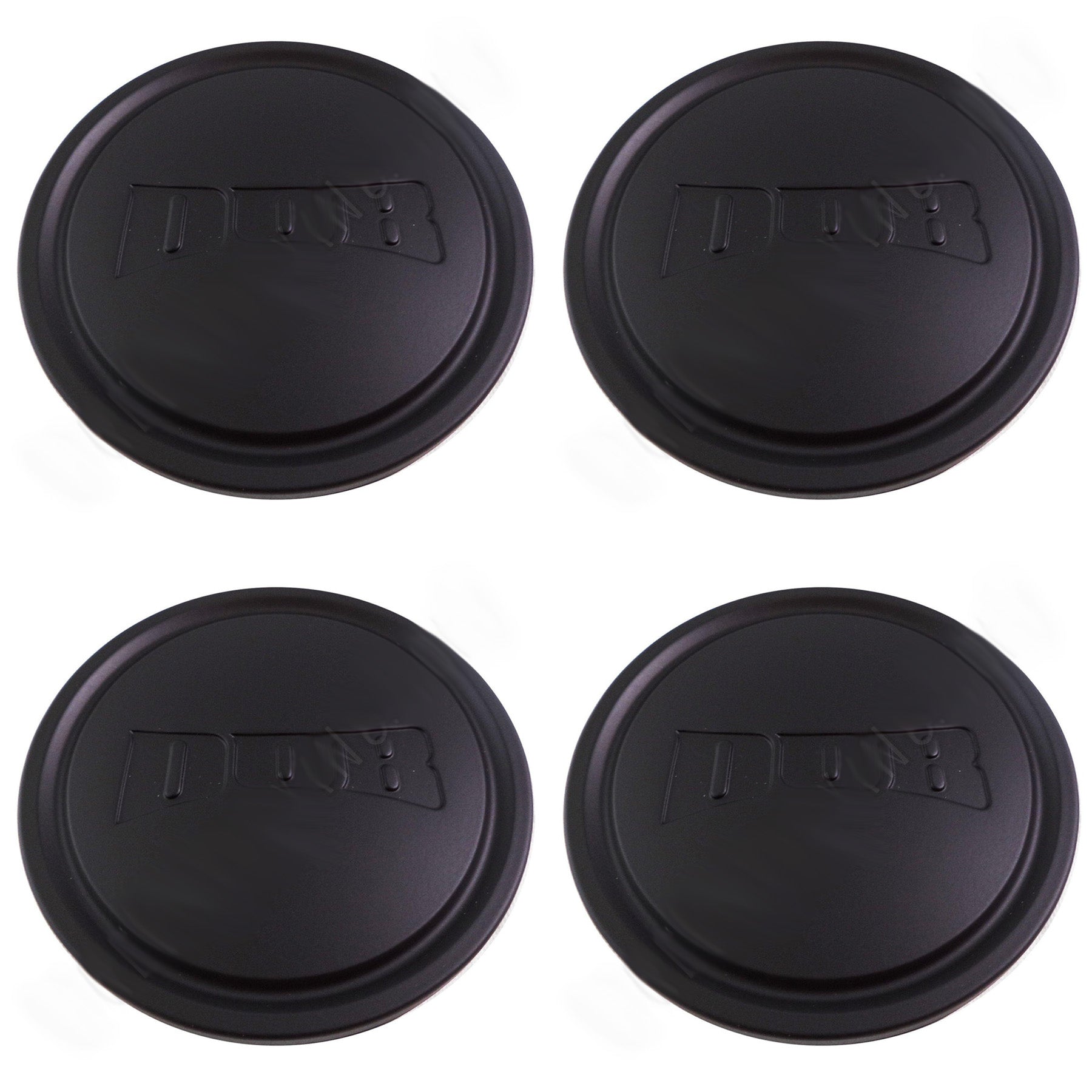 DUB Wheels Flat Black Custom Wheel Center Caps # 1003-05-04MB (4 CAPS)