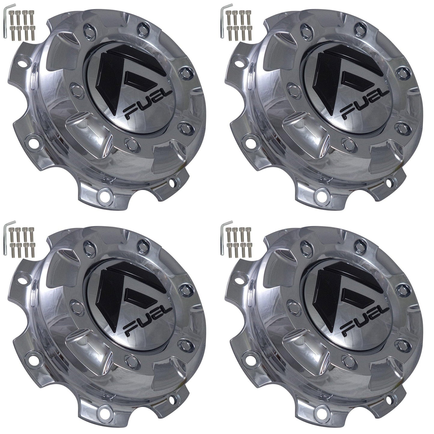 Fuel Offroad Wheels Chrome Custom Wheel Center Cap Caps # 1003-27 (4 CAPS) NEW
