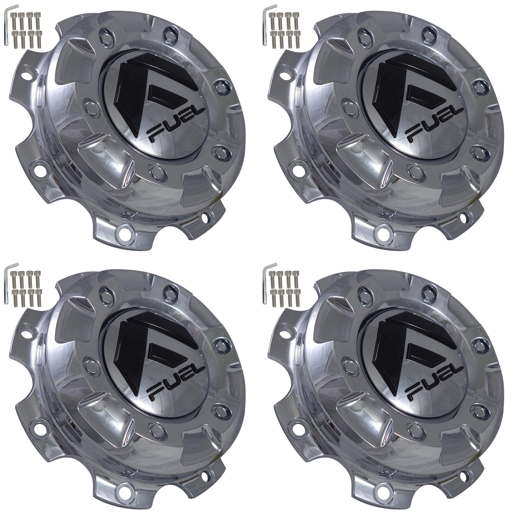 Fuel Offroad Wheels Chrome Custom Wheel Center Cap Caps # 1003-27 (4 CAPS) NEW
