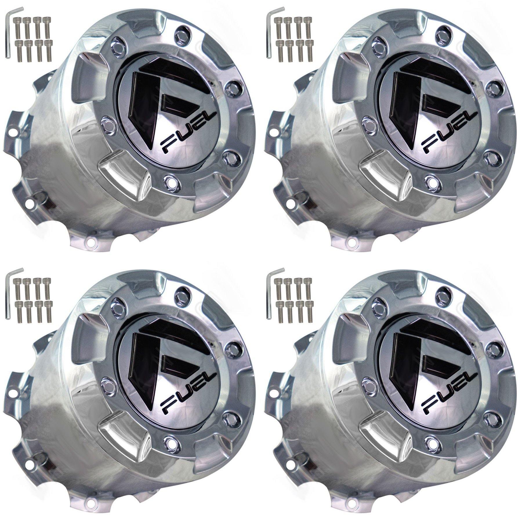 FUEL Offroad Wheels Chrome Custom Wheel Center Cap Caps # 1003-28 (4 CAPS) NEW