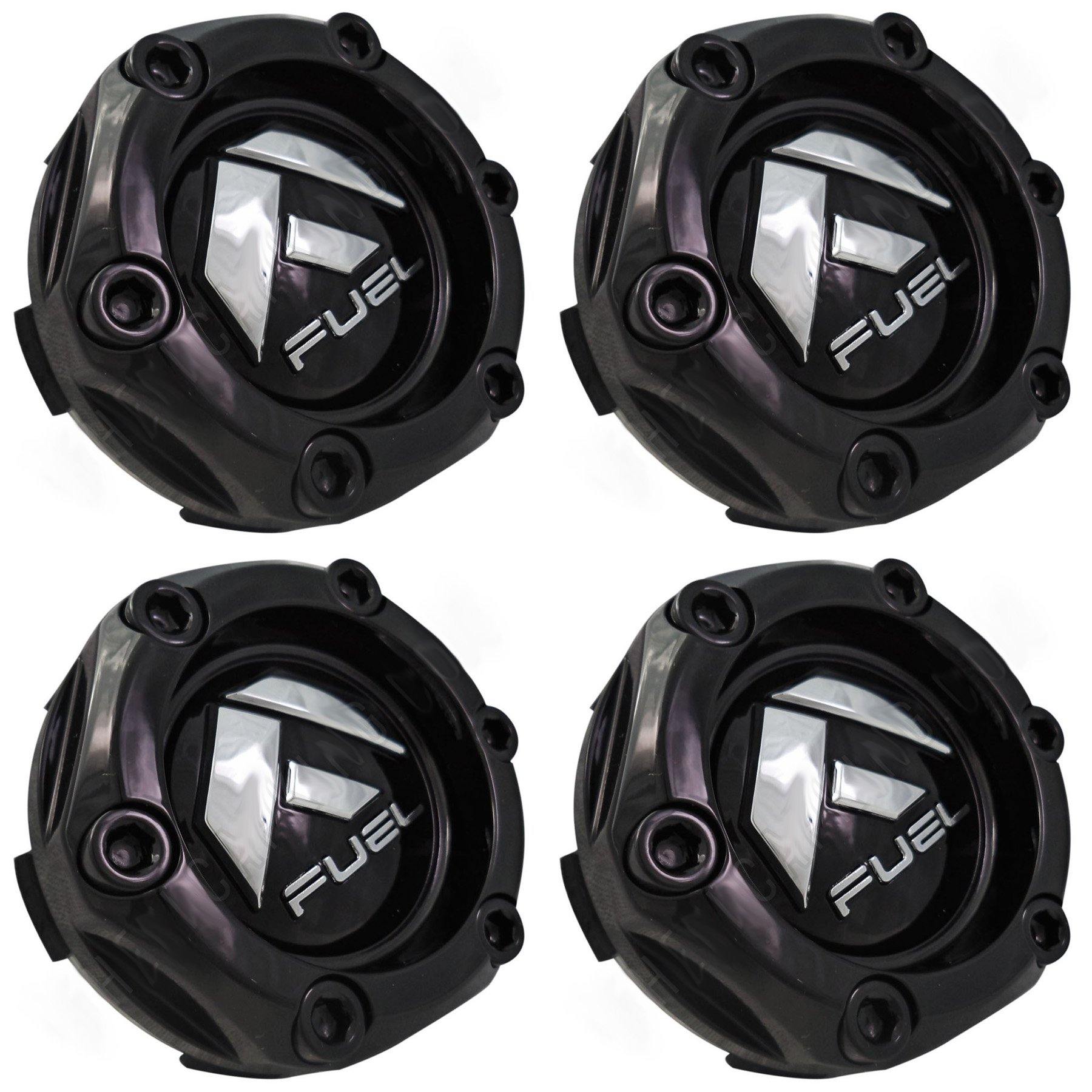 Fuel Offroad Wheels Gloss Black Custom Wheel Center Cap # 1003-68GB (4 CAPS) NEW!