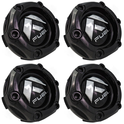 Fuel Offroad Wheels Gloss Black Custom Wheel Center Cap # 1003-68GB (4 CAPS) NEW!