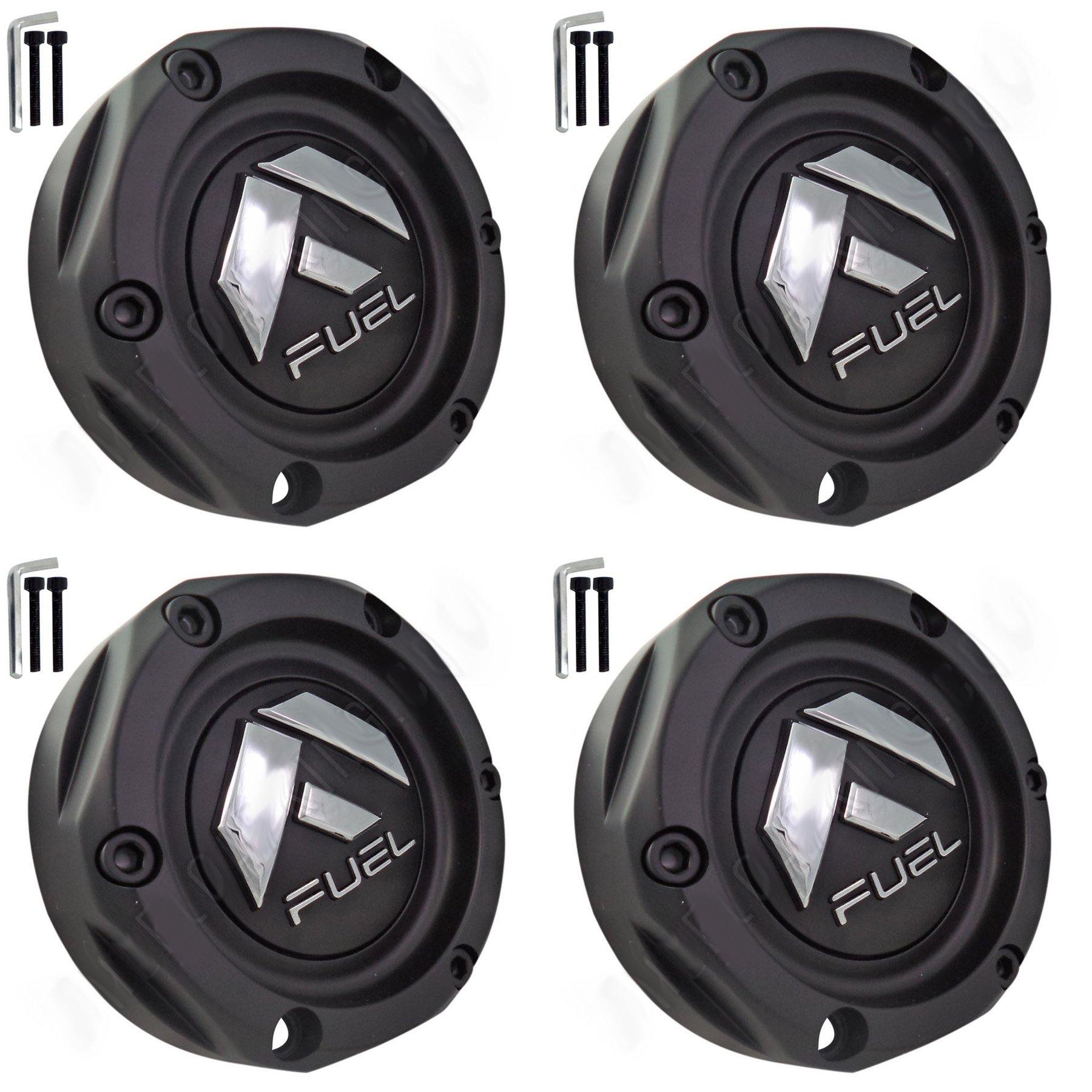 Fuel Offroad Wheels Flat Black Custom Wheel Center Cap Caps # 1003-36B NEW! (4 CAPS)