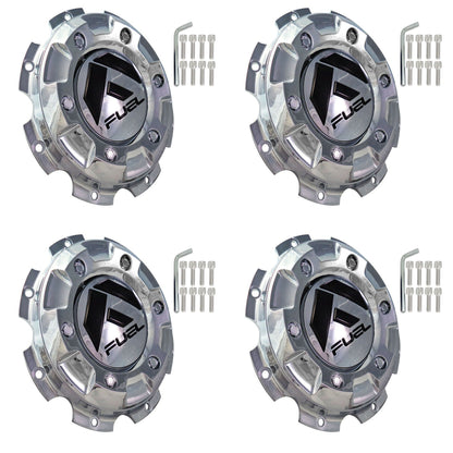 Fuel Offroad Wheels Chrome Custom Wheel Center Cap Caps # 1003-37 / 1002-41 (4 CAPS)