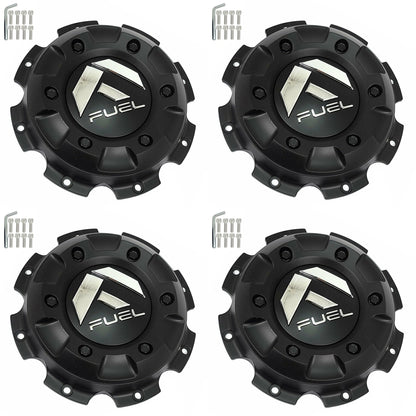 Fuel Offroad Wheels Matte Black Custom Wheel Center Caps # 1003-37MB / 1002-41 (4 CAPS)