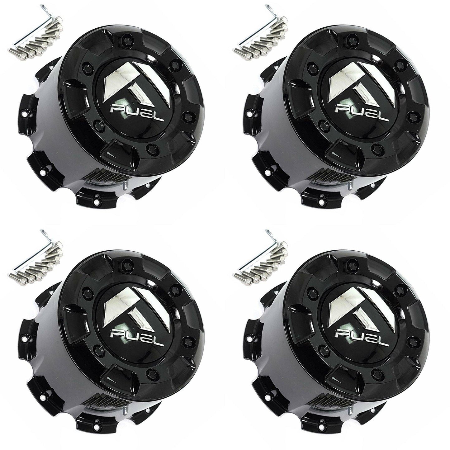Fuel Offroad Wheel Gloss Black Custom Wheel Center Cap # 1003-38GB (4 CAPS) NEW