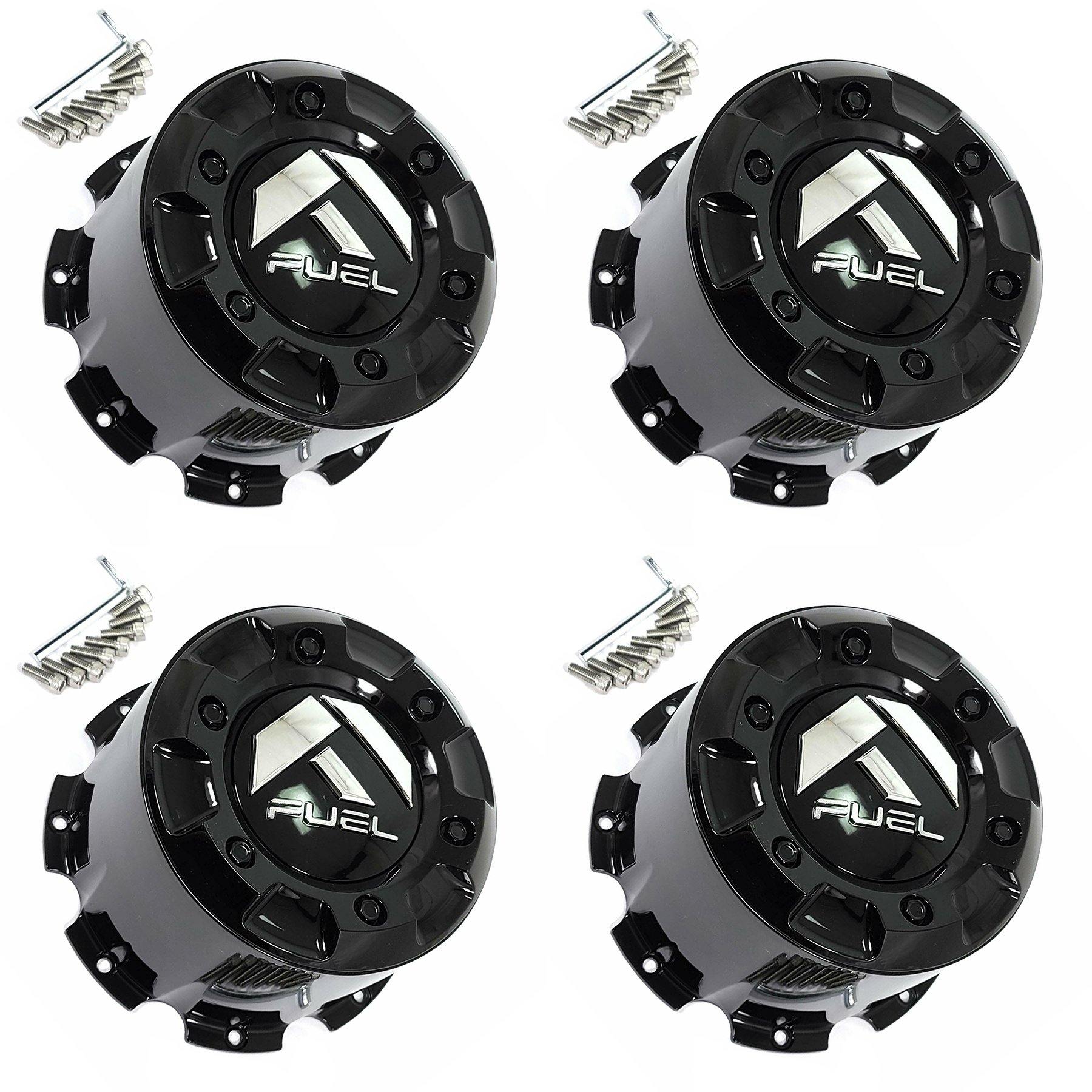 Fuel Offroad Wheel Gloss Black Custom Wheel Center Cap # 1003-38GB (4 CAPS) NEW