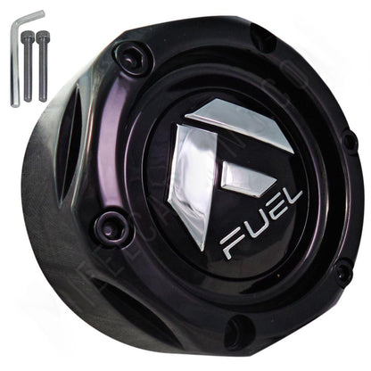 Fuel Offroad Wheels Gloss Black Custom Wheel Center Cap Caps # 1003-42GB (4 CAPS)
