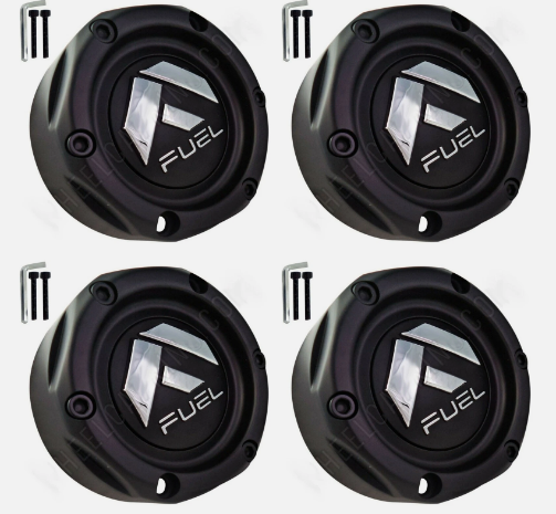 Fuel Offroad Wheels Flat Black Custom Wheel Center Cap Caps # 1003-42MB (4 CAPS)