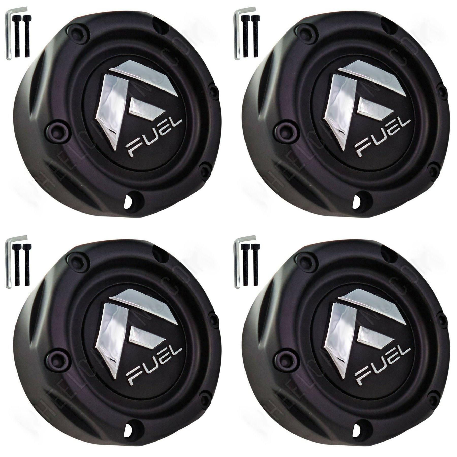 Fuel Offroad Wheels Flat Black Custom Wheel Center Cap Caps # 1003-42MB (4 CAPS)