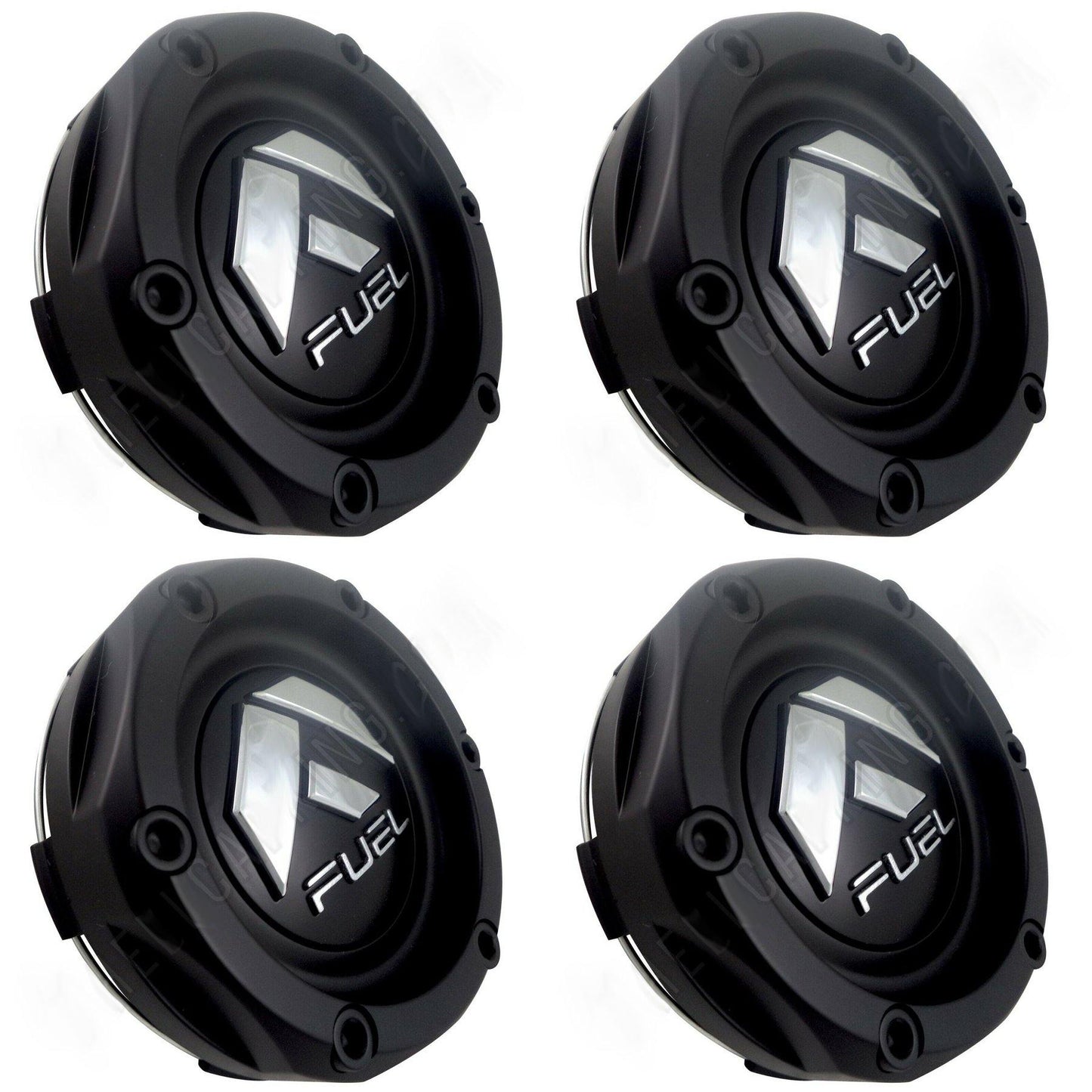 Fuel Wheels Flat Black Custom Wheel Center Cap # 1003-44B (4 CAPS)