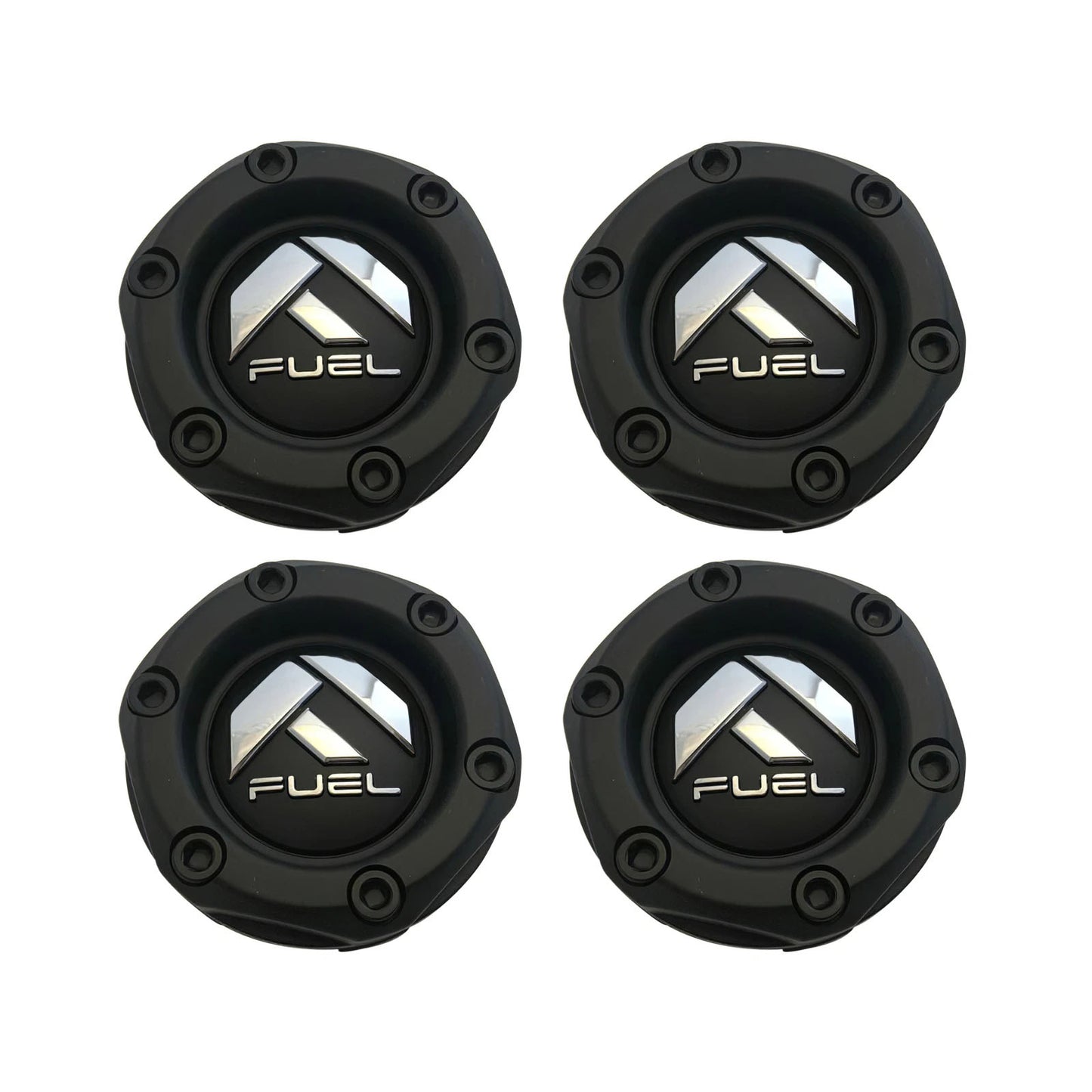 Fuel Wheels Flat Black Custom Wheel Center Cap # 1003-44B (4 CAPS) NEW!