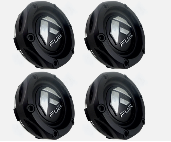 Fuel Wheels Flat Black Custom Wheel Center Cap # 1003-44B (4 CAPS) NEW!