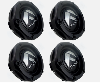 Fuel Wheels Flat Black Custom Wheel Center Cap # 1003-44B (4 CAPS) NEW!