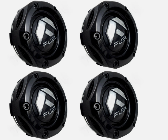 Fuel Offroad Wheels Gloss Black Custom Wheel Center Cap # 1003-46GB (4 CAPS) NEW