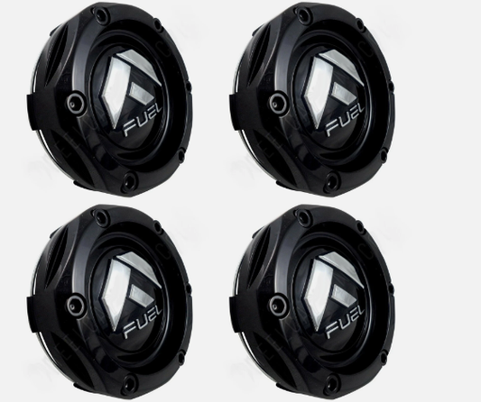 Fuel Offroad Wheels Gloss Black Custom Wheel Center Cap # 1003-46GB (4 CAPS) NEW