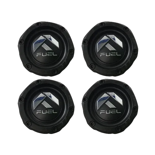Set of four Fuel 1003-46MB matte black snap-in wheel center caps