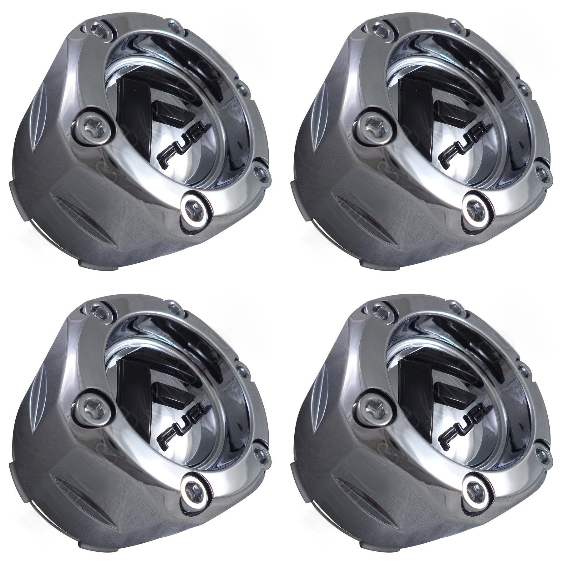 Fuel Offroad Wheels Chrome Custom Wheel Center Cap Caps # 1003-47 (4 CAPS) NEW