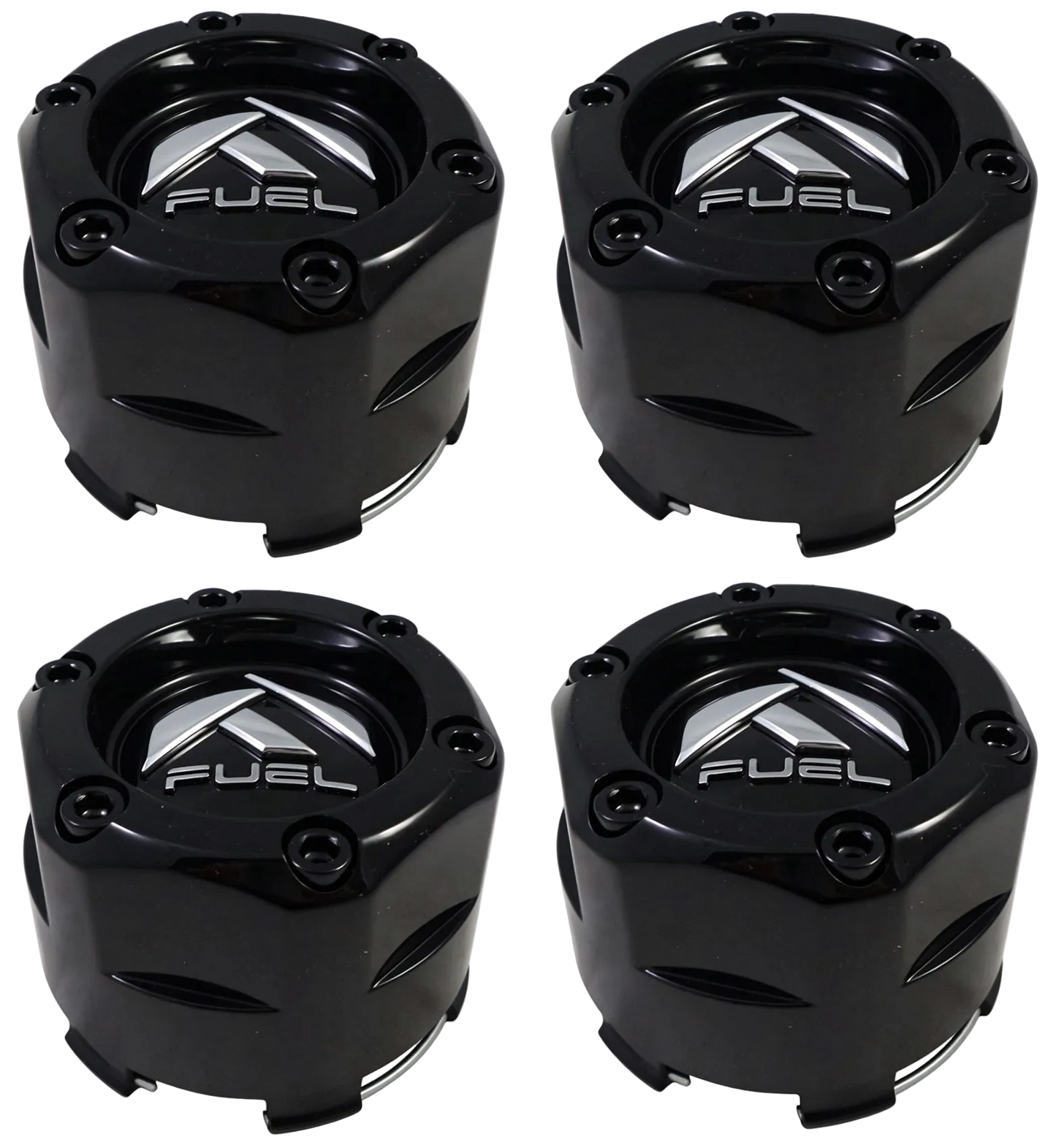Set of four Fuel 1003-47GB gloss black wheel center caps