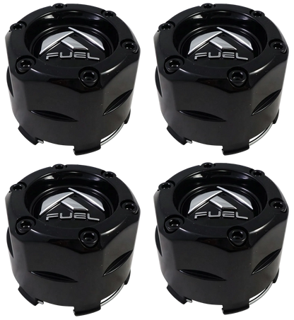 Set of four Fuel 1003-47GB gloss black wheel center caps
