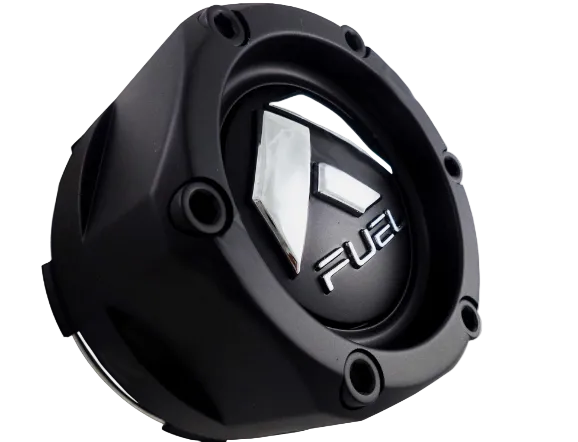 Front detail of Fuel 1003-48MB flat black wheel center cap