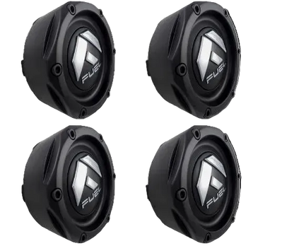 FUEL 1003-49MB Gloss Black Wheel Center Caps – Set of 4