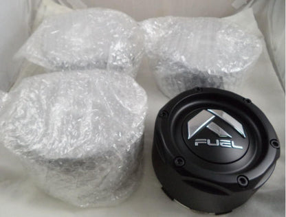 Fuel Wheel Center Cap Gloss Black 1003-49MB NEW (4Pcs)