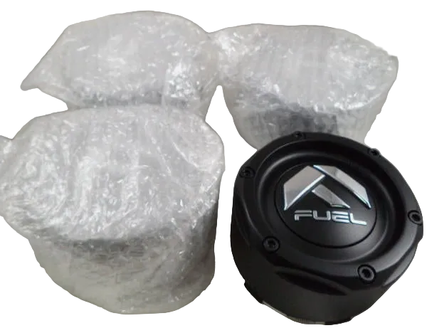 FUEL 1003-49MB Gloss Black Wheel Center Caps – Set of 4
