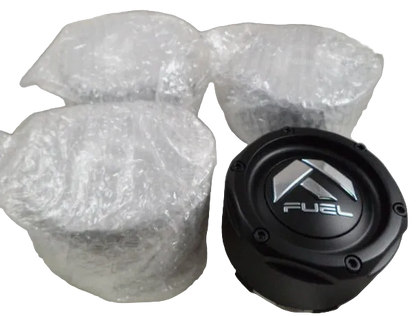 FUEL 1003-49MB Gloss Black Wheel Center Caps – Set of 4