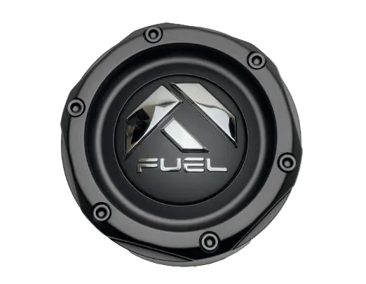 Set of four FUEL 1003-49MB gloss black wheel center caps