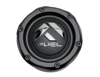 Set of four FUEL 1003-49MB gloss black wheel center caps