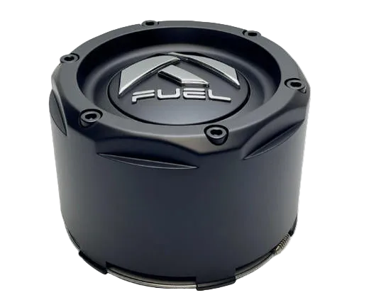 FUEL 1003-49MB gloss black wheel center cap front view