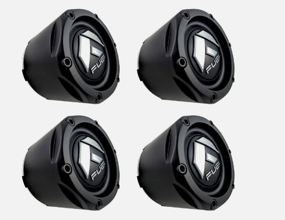 (4Pcs) 1003-50MB Flat Black Fuel Off-Road 8 Lug 8x165.1 Wheel Rim Center Cap New