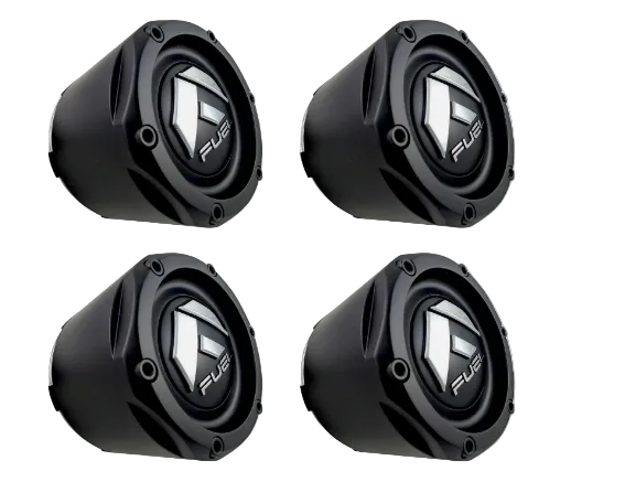 Set of four Fuel 1003-50MB flat black wheel center caps