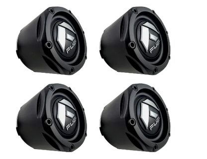 Set of four Fuel 1003-50MB flat black wheel center caps